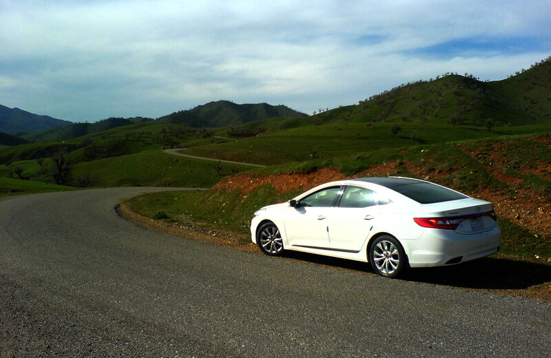 White Sedan on Road