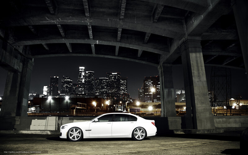 White Sedan under Bridge — Dramatic, Night