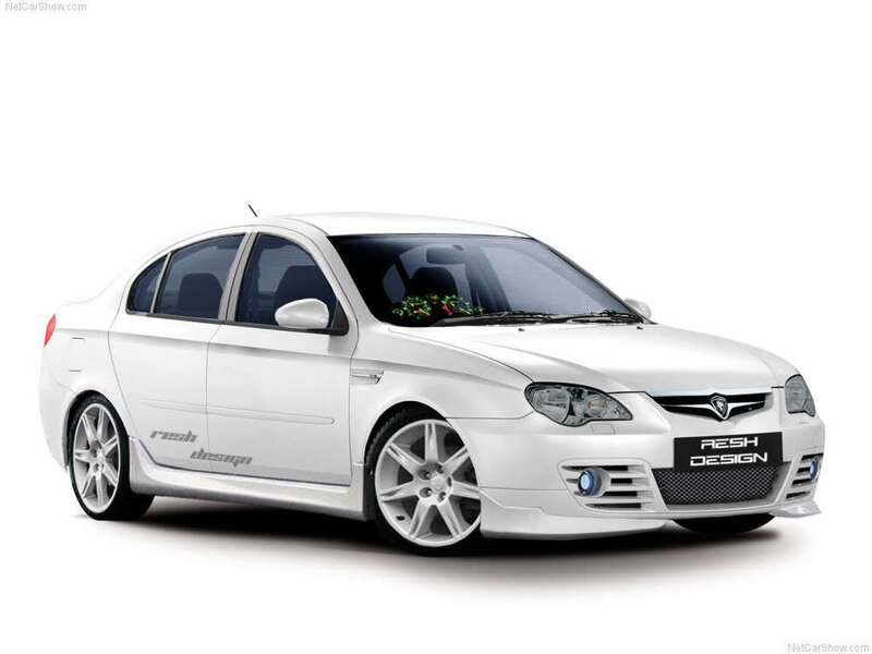 white sedan with custom body kit