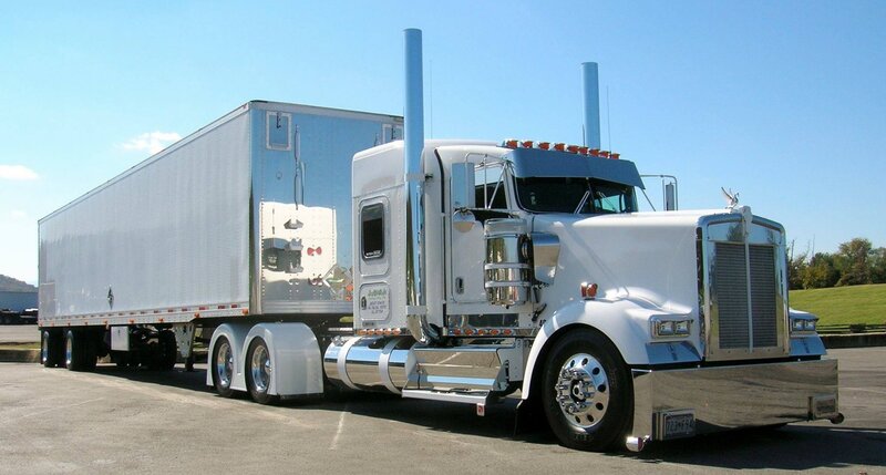 White Semi-truck — Calm