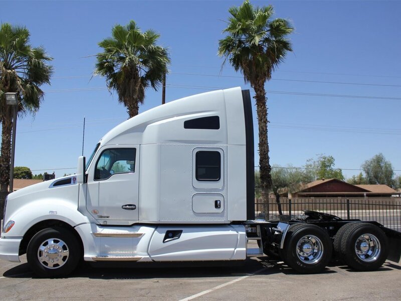 White Semi-truck — Clear