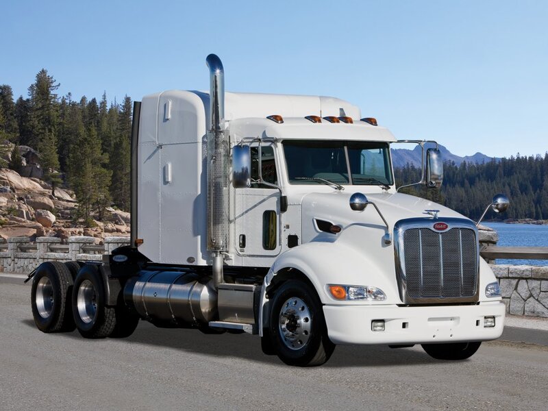 White Semi-truck — Serene
