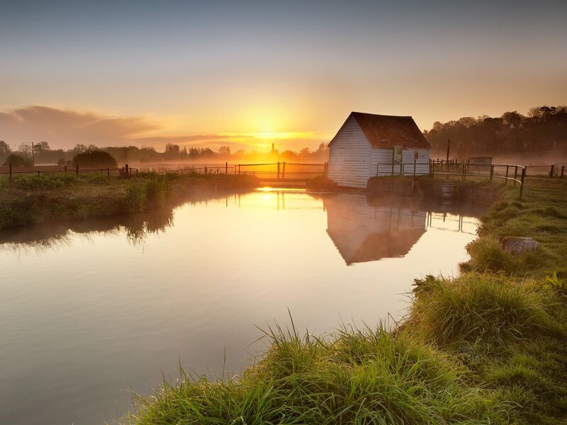 White Shed on Canal