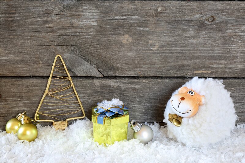White Sheep Figurine