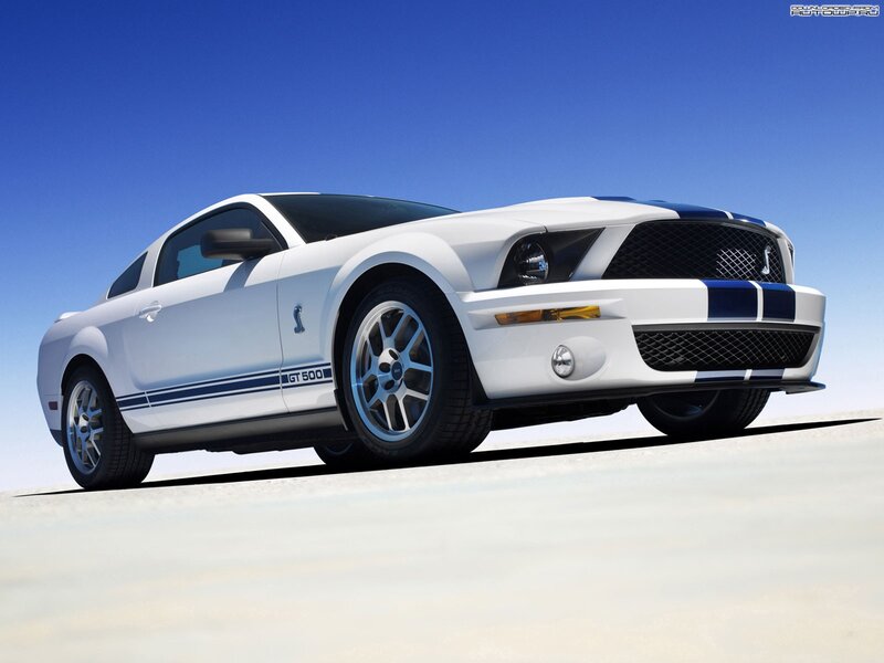 White Shelby GT500 — Dramatic, Afternoon, Photograph