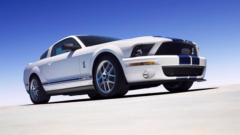 White Shelby GT500 — Dramatic, Afternoon