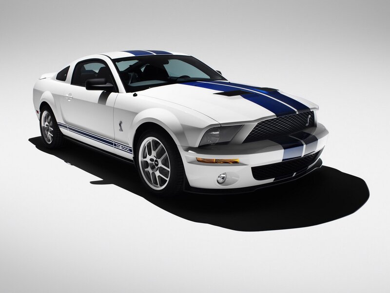 White Shelby GT500 — Dramatic, Photograph