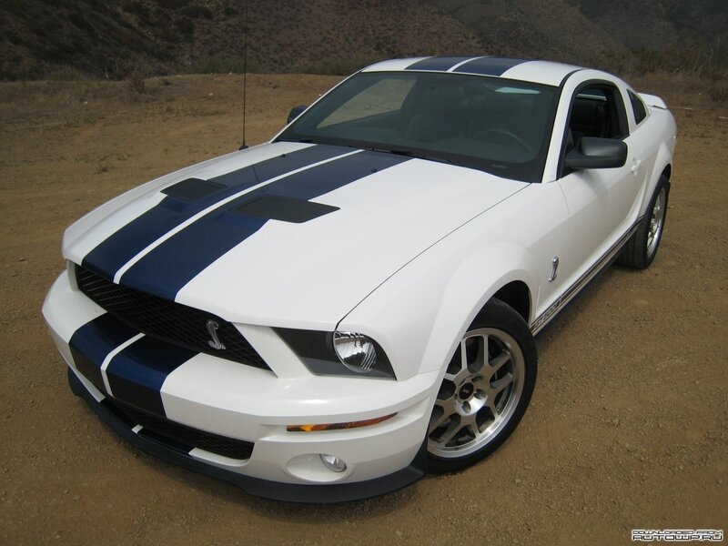 White Shelby GT500 — Outdoor