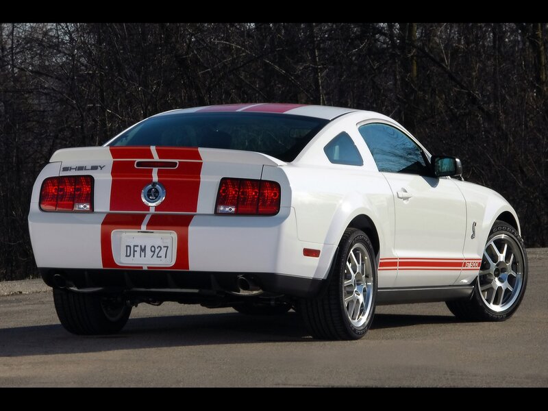 white shelby mustang car
