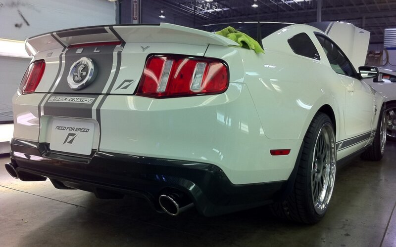 White Shelby Mustang — Neutral, Photograph