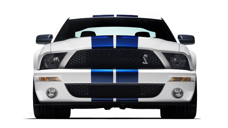 White Shelby Mustang