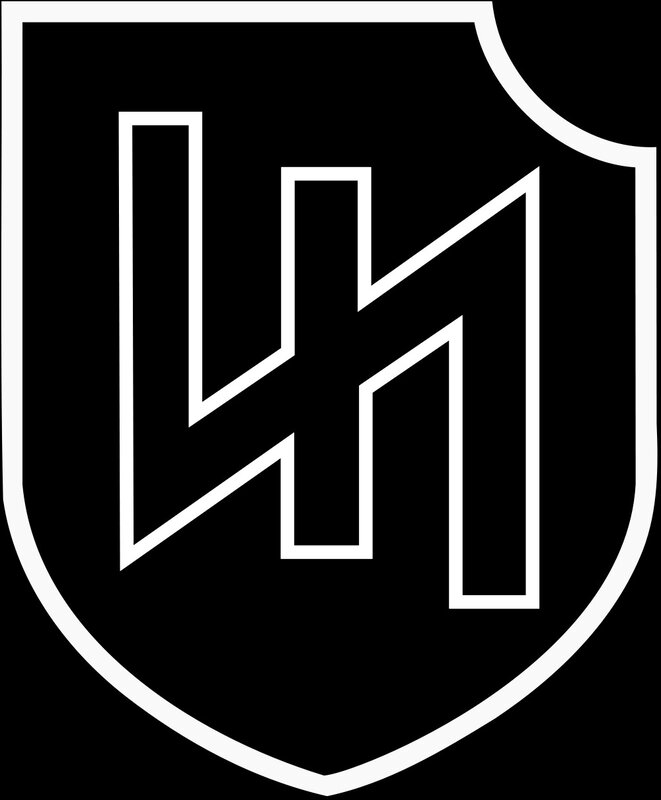 white shield logo