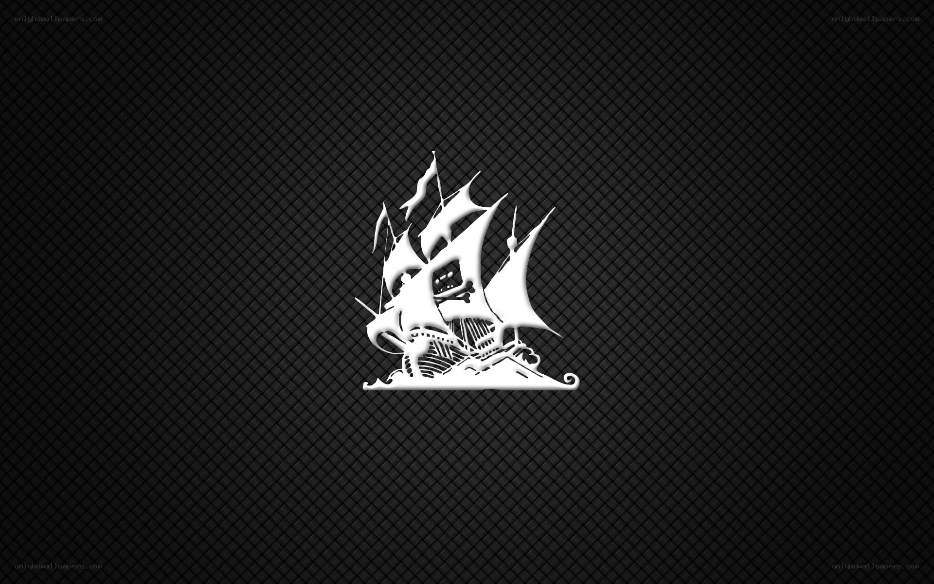 white ship silhouette on black