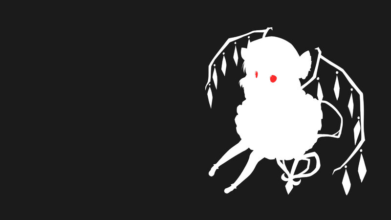 White Silhouette of a Character — Black, Dramatic