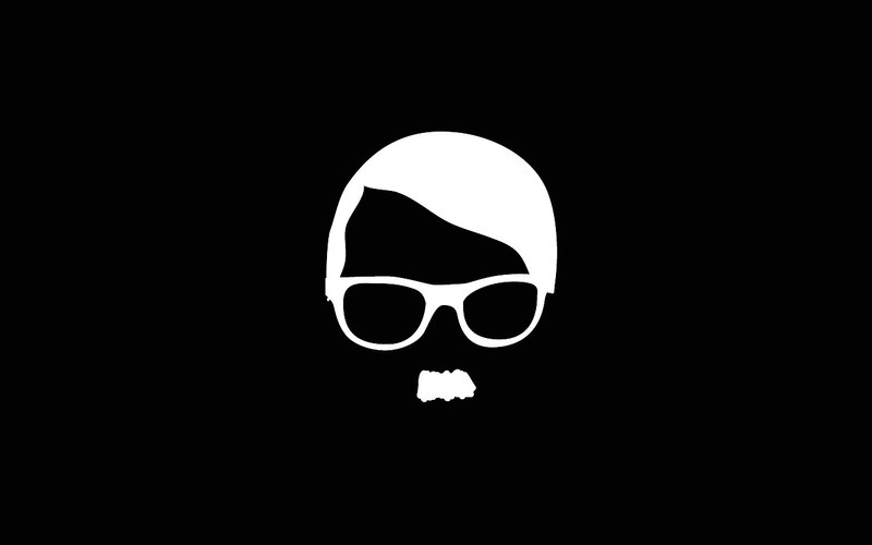 white silhouette of a man