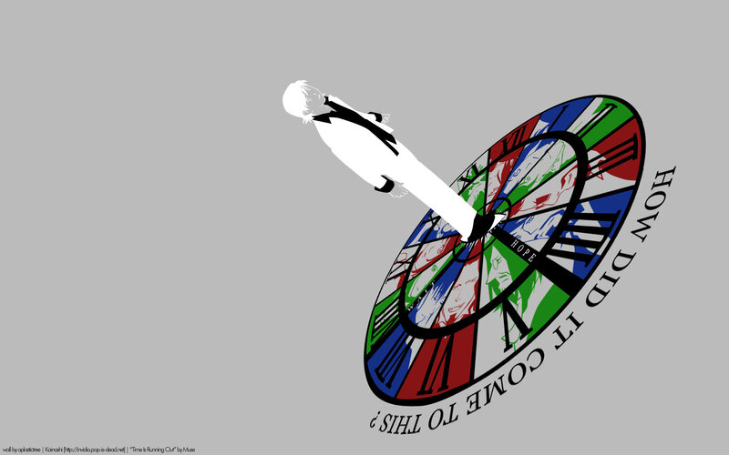 White Silhouette on Clock