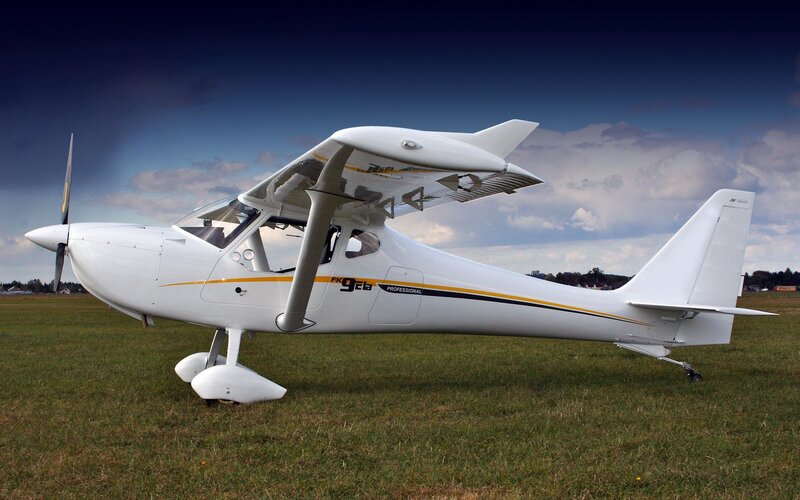 white single-engine airplane