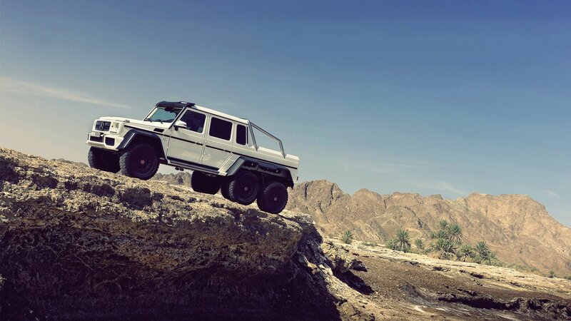 White Six-wheeled Vehicle