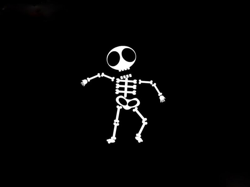 White Skeleton Figure