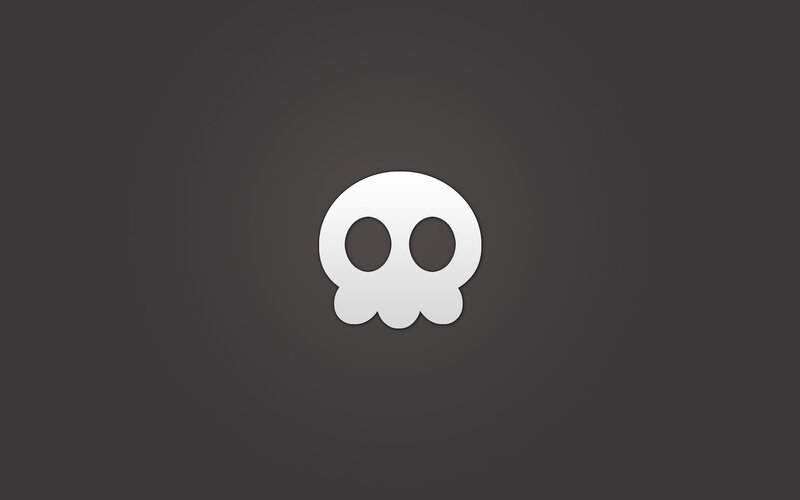 white skull icon