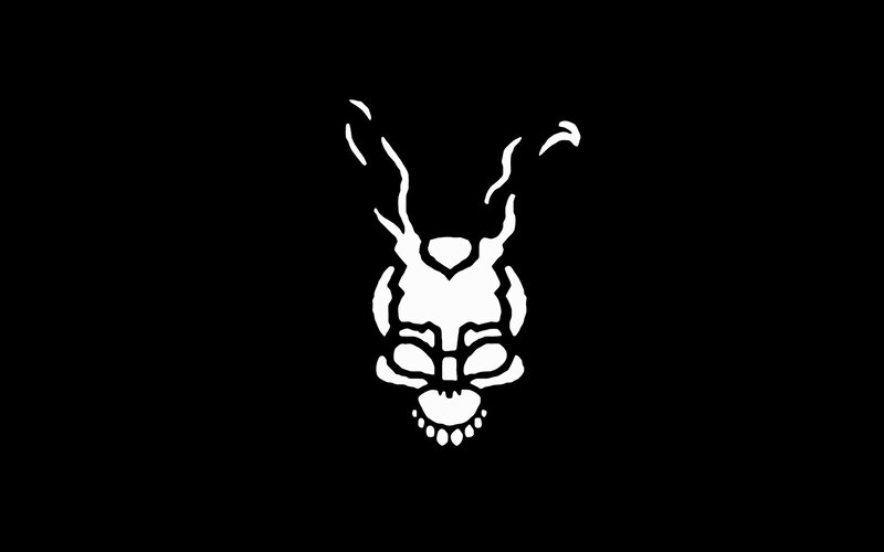 White Skull Logo — Black