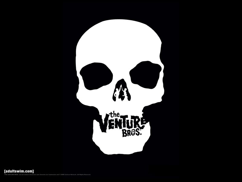 White Skull on Black — Dark, Illustration