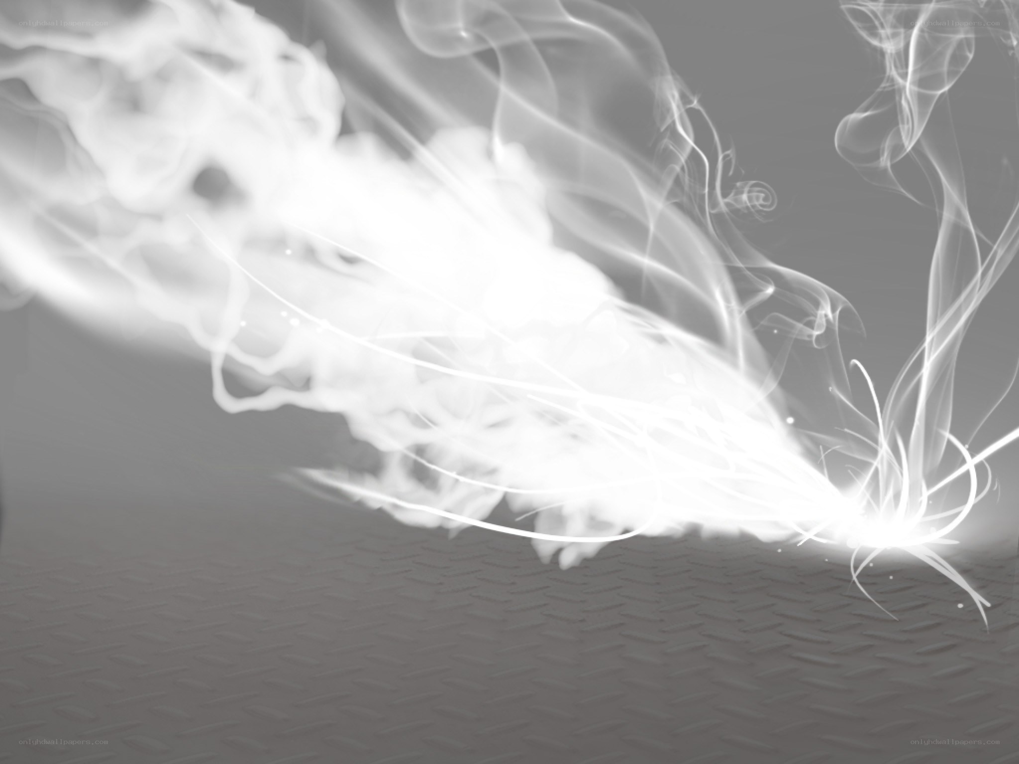 white smoke on gray surface