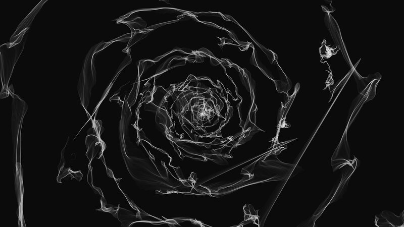 White Smoke Swirl — Black, Ethereal