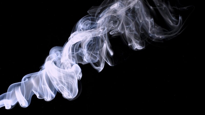 White Smoke Swirl — Dramatic, Photograph
