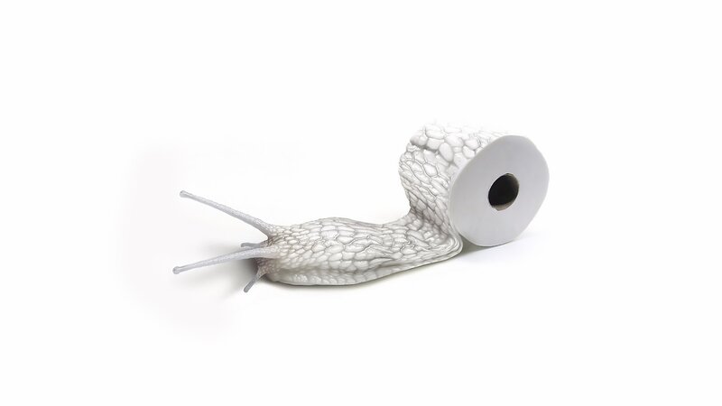 White Snail-shaped Toilet Paper