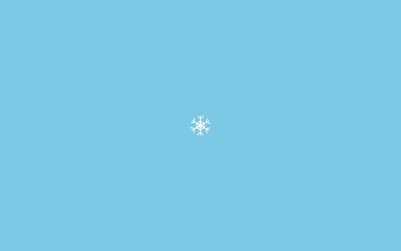 white snowflake on blue