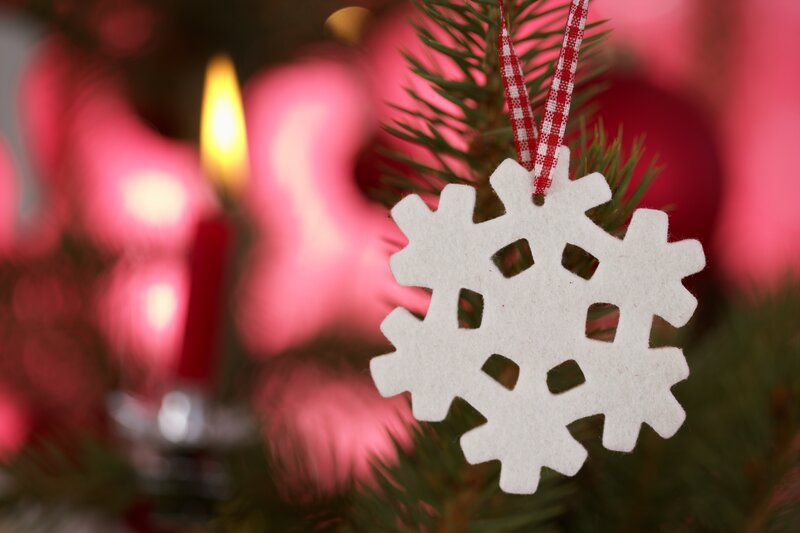 White Snowflake Ornament