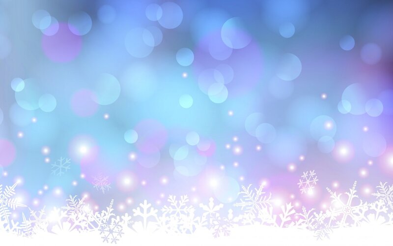 White Snowflakes on Blue — Calm