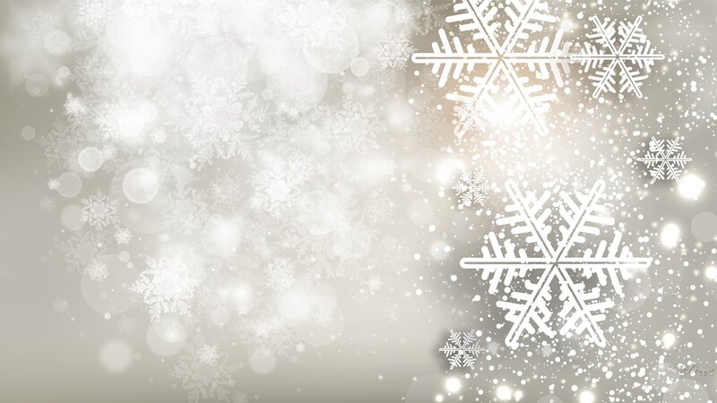 White Snowflakes on Gray — Calm