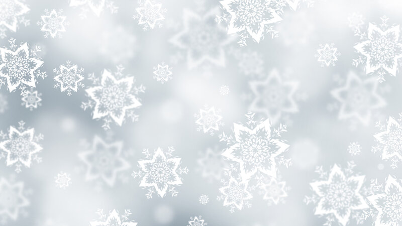 White Snowflakes on Gray — Calm, Winter, Digital Art