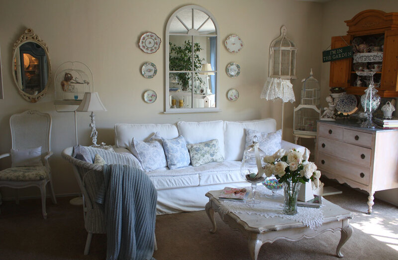 White Sofa in Living Room — Calm, Afternoon