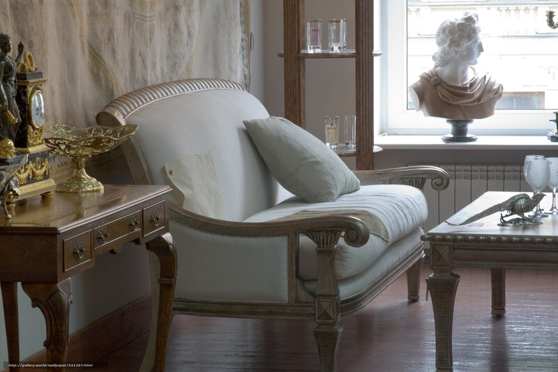 White Sofa in Living Room — Serene, Afternoon, Photograph