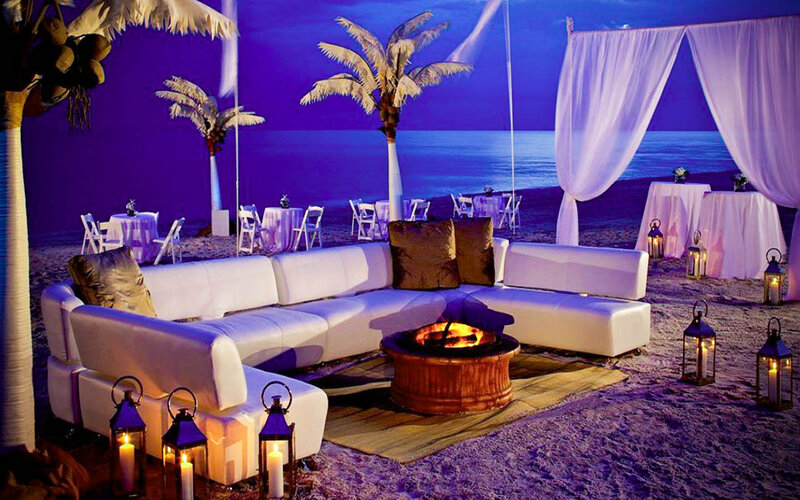 White Sofa on Beach