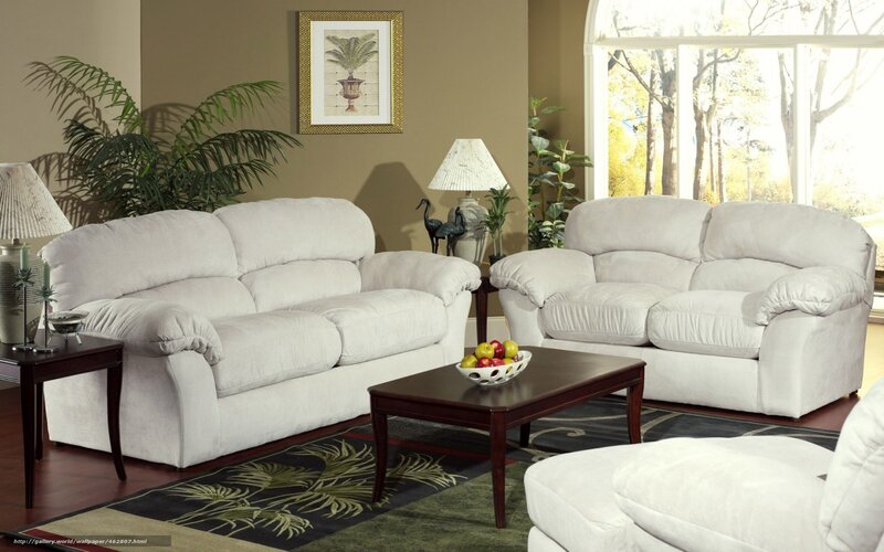 White Sofa Set — Beige