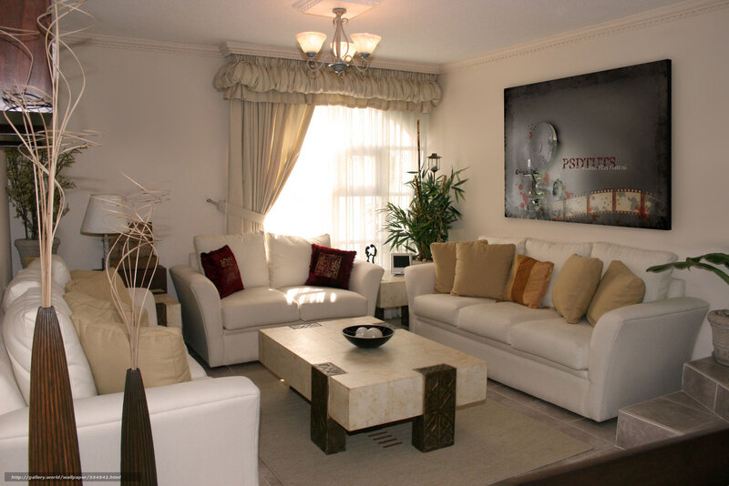 White Sofas in Living Room — Calm