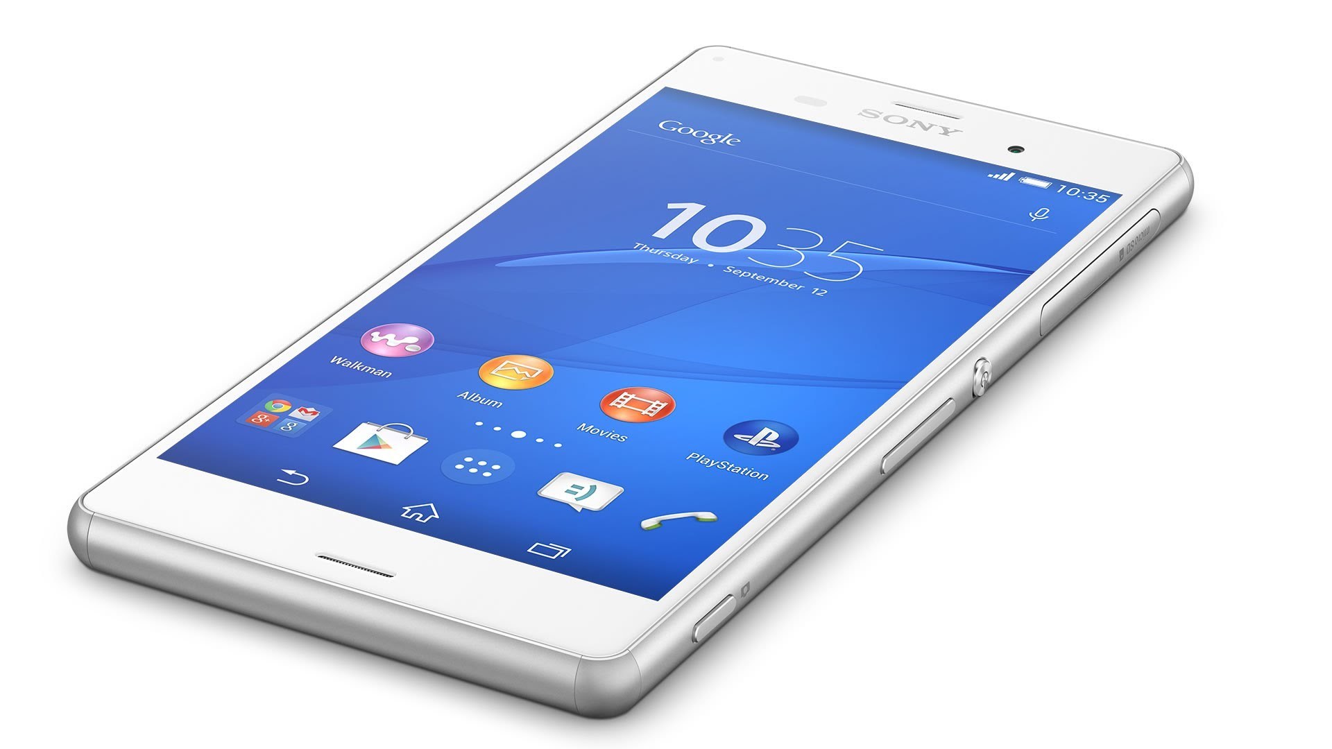 White Sony smartphone