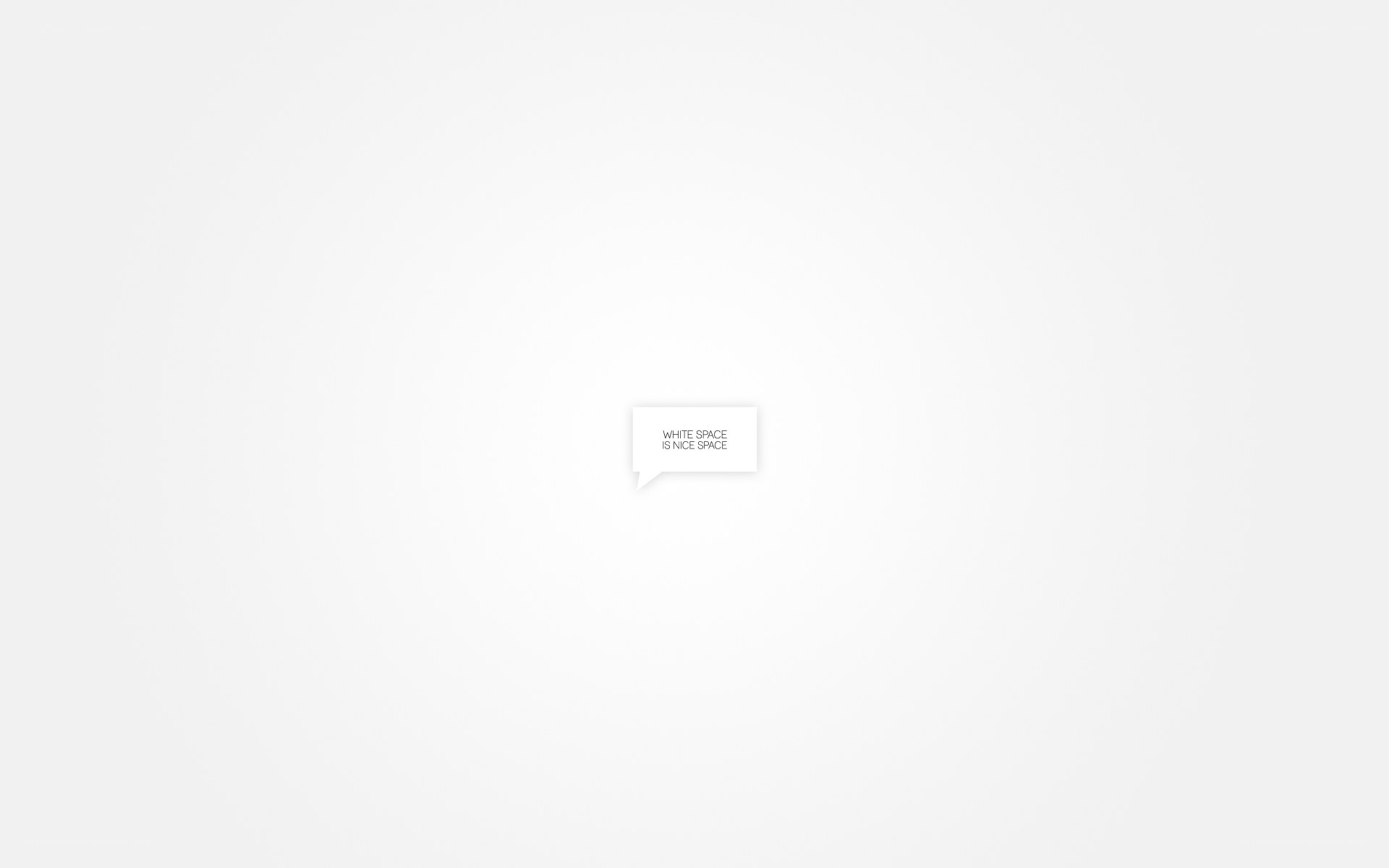 white space is nice space