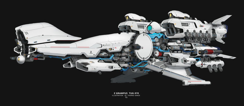 White Spaceship Cutaway