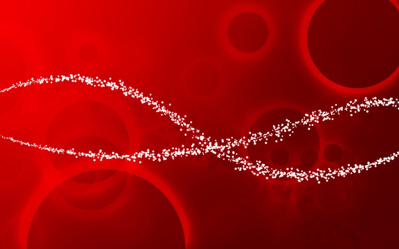 White Sparkles on Red