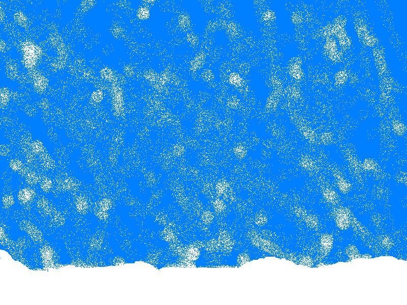 White Specks on Blue Background