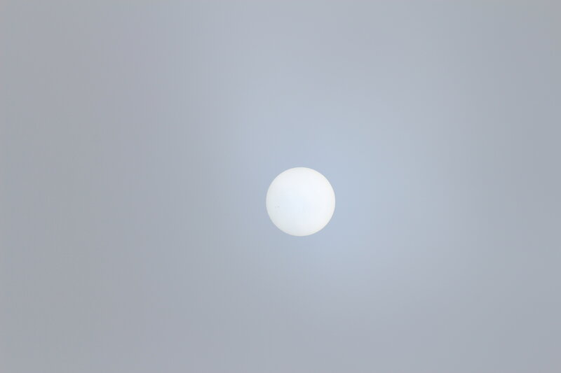White Sphere on Gray