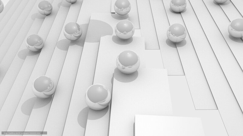 White Spheres on Platforms