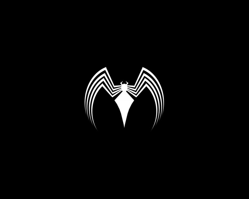 White Spider Emblem — Black