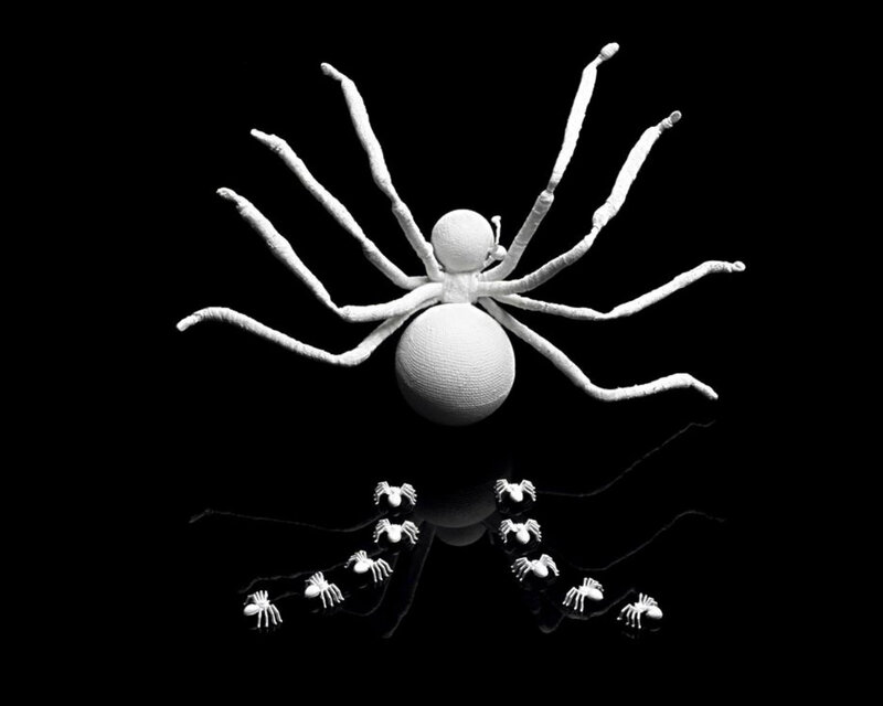 White Spider Sculpture