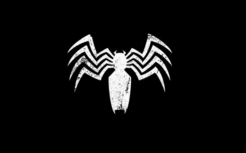White Spider Symbol — Black